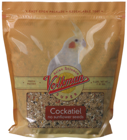 112254 Volkman Cockatiel no Sunflower 4lb